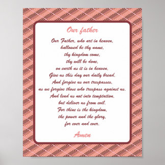 Vår far, Lord's Prayer Poster