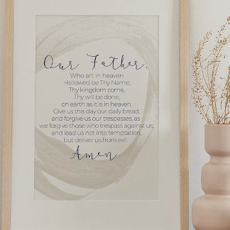 Vår Far, Lord's Prayer Wall konst Poster