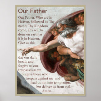 Vår Far Prayer Poster