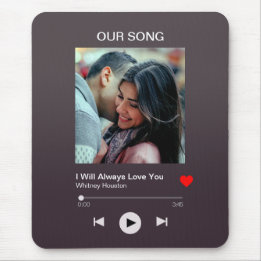 Vår favorit Sång - Anpassningsbar Photo Musmatta
