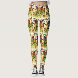 VÅR FJÄRILAR FÄRGRIK NATUR LEGGINGS