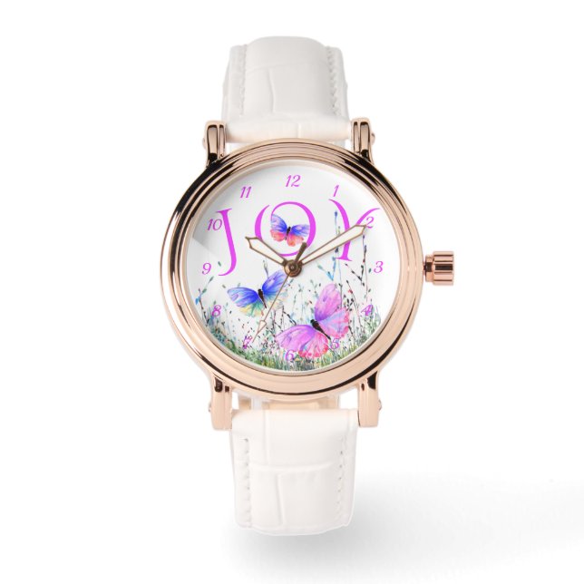 Vår fjärilssafari armbandsur (Framsida)