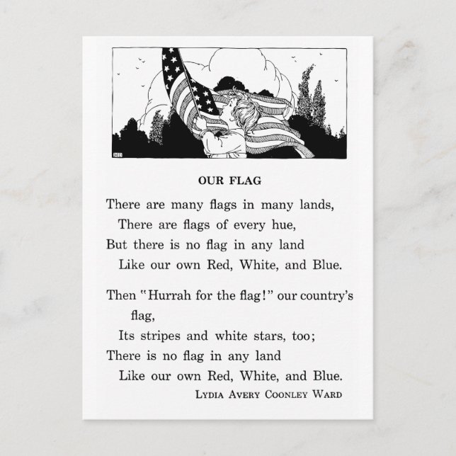 Vår Flagga Vykort (Framsida)