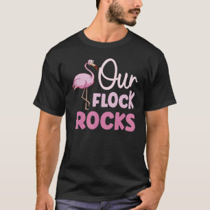 Vår Flock Sten Flamingo Family Matching Vacation T Shirt