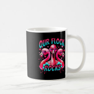 Vår Flock Sten Flamingo Matching Family Vacation Kaffemugg