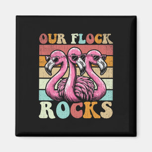 Vår Flock Sten Flamingo Matching Family Vacation Magnet