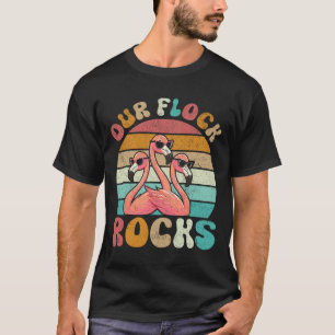 Vår Flock Sten Flamingo Matching Family Vacation T Shirt