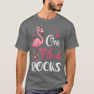 Vår Flock Sten Flamingo Matching Family Vacation T Shirt