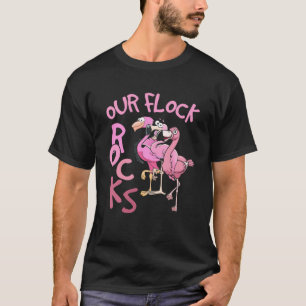 Vår Flock Sten Flamingo Matching Family Vacation T Shirt