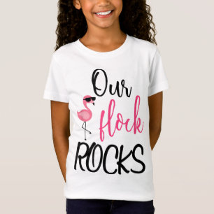 Vår Flock Sten Flamingo Mors dag Gift T Shirt