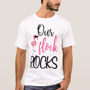 Vår Flock Sten Flamingo Mors dag Gift T Shirt