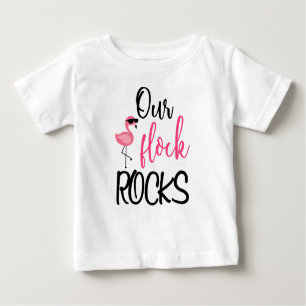 Vår Flock Sten Flamingo Mors dag Gift T-Shirt