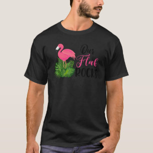Vår Flock Sten Tropical Flamingo Matching Family T Shirt