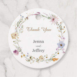 Vår Flower Boho Bröllop Tack Gåvor Etiketter
