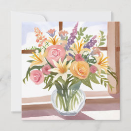 Vår Flower Bouquet | Söt Blommigt Card