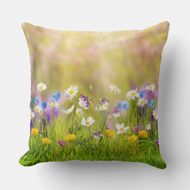 Vår Flower Decorative Pillow Kudde (Framsida)