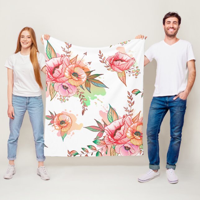 vår Flower Fleecefilt (På plats)