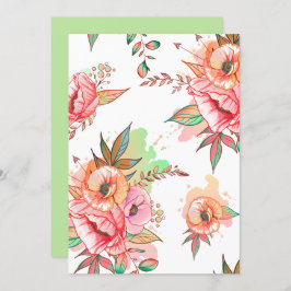 vår Flower Inbjudningar