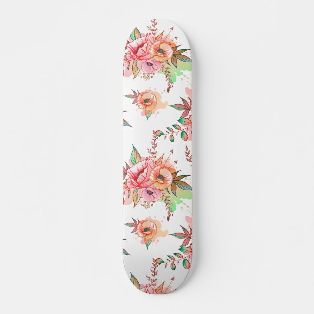 vår Flower Mini Skateboard Bräda 18,5 Cm (Framsida)