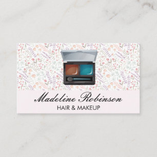 Vår Flower Mönster   Makeup Kit Visitkort