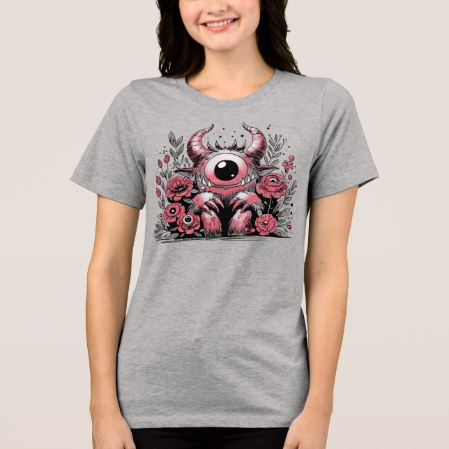 Vår Flower Monster T Shirt (Framsida)