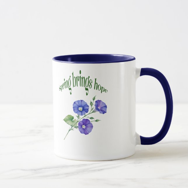 Vår Flower Mugg - Vår Brings Hope Design Design (Höger)