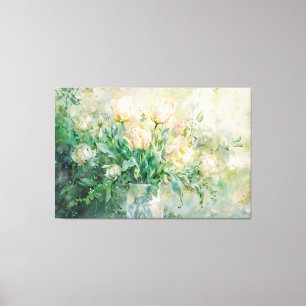 *~* Vår Flower TV2-Kanvastrycket Stretched Canvastryck