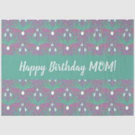 Vår födelsedag med fet elegant botaniskt snöfall