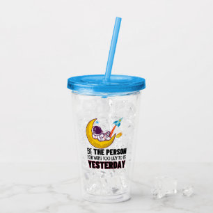 Var för lat för att vara i går. take away mugg