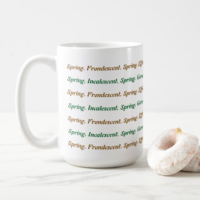 Vår för Ord Kaffemugg (Med munk)