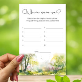 Vår Forest där var vi möhippa-spel