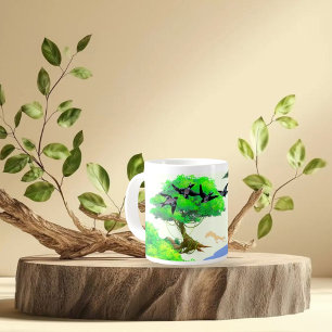 Vår Forest Life with Birds and Squirrel - Natur Mugg