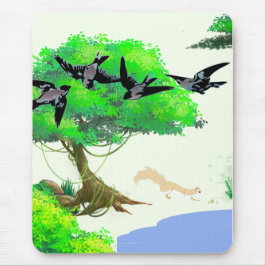 Vår Forest Life with Birds and Squirrel - Natur Musmatta