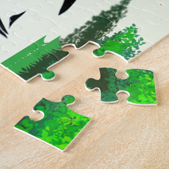 Vår Forest Life with Birds and Squirrel - Natur Pussel (Sidan)