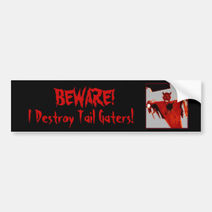 "Var försiktig!" Bumper Sticker Bildekal