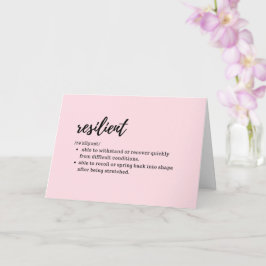 VAR FÖRSIKTIG - Definition av motståndskraftig Kort