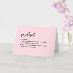 VAR FÖRSIKTIG - Definition av motståndskraftig Kort