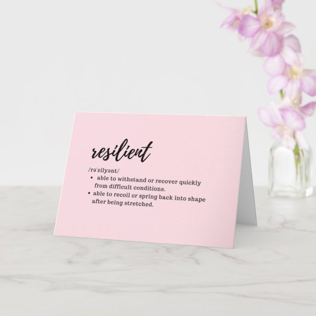 VAR FÖRSIKTIG - Definition av motståndskraftig Kort (Orkide)