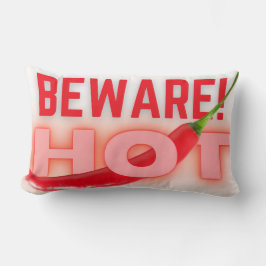 Var försiktig hett lumbarkudde