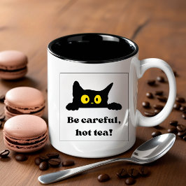 Var försiktig Hett Tea Mugg