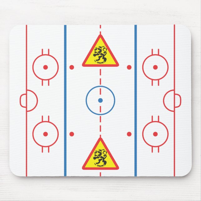 Var försiktig Lejon Ishockeyrink Musmatta (Framsidan)