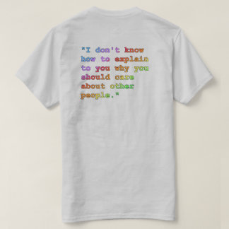 Var försiktig med andra personer Mörk på Light T-S T Shirt