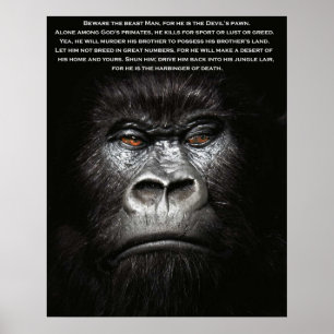 Var försiktig med Beasten Man.. Poster