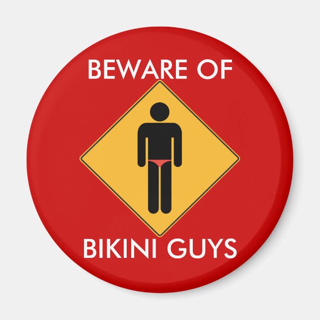 Var försiktig med Bikini KillMagnet Magnet (Framsidan)