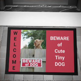 Var försiktig med Cute Tiny Hund Sign Yorkie
