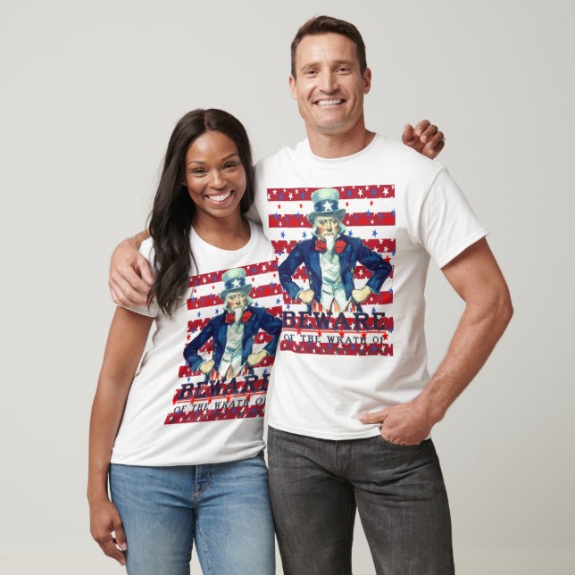 Var försiktig med den tålmodige mannens vrede t shirt (Unisex)