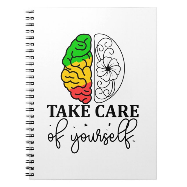 Var försiktig med dig själv anteckningsbok (Framsidan)