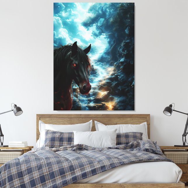 Var försiktig med din omgivning canvastryck (Insitu (sovrum))