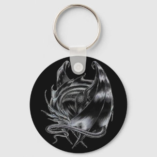 Var försiktig med Dragon Keychain Nyckelring