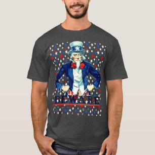 Var försiktig med en patient Man Patriotic Star T Shirt